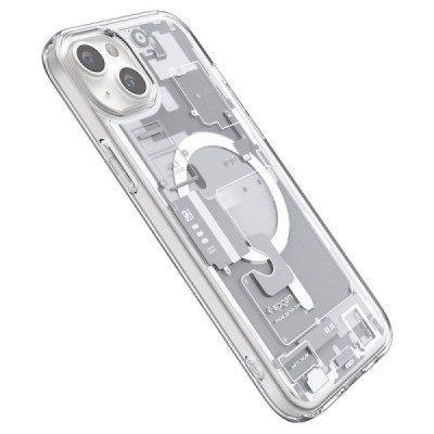 Husa pentru iPhone 15 - Spigen Ultra Hybrid MagSafe Zero One - White - 6