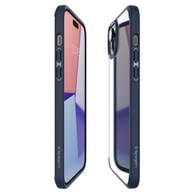 Husa pentru iPhone 15 - Spigen Ultra Hybrid - Navy Blue - 7
