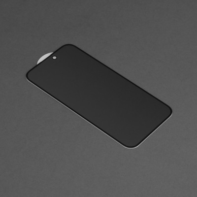 Folie pentru iPhone 15 Plus - Dux Ducis Tempered Glass Privacy - Black - 2