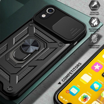 Husa pentru iPhone XR - Techsuit CamShield Series - Black - 4