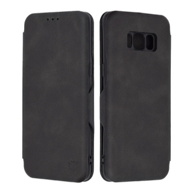 Husa pentru Samsung Galaxy S8 Techsuit Safe Wallet Plus, Black - 1