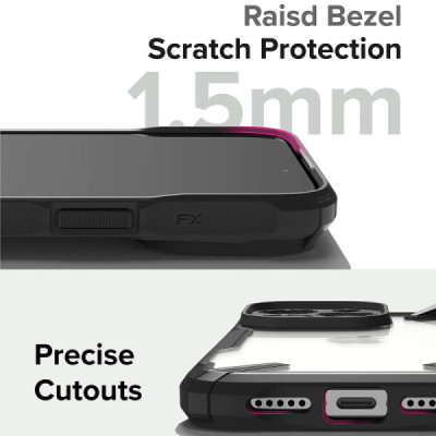 Husa pentru iPhone 15 Pro - Ringke Fusion X - Black - 7