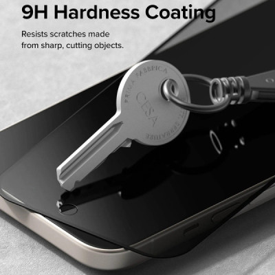 Folie pentru iPhone 15 Plus - Ringke Cover Display Tempered Glass - Privacy - 6