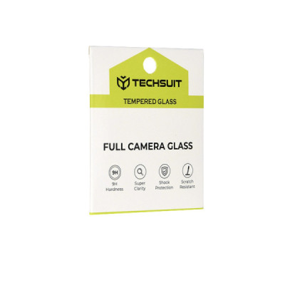 Folie Camera pentru iPhone 11 Pro / 11 Pro Max - Techsuit Full Camera Glass - Black - 7