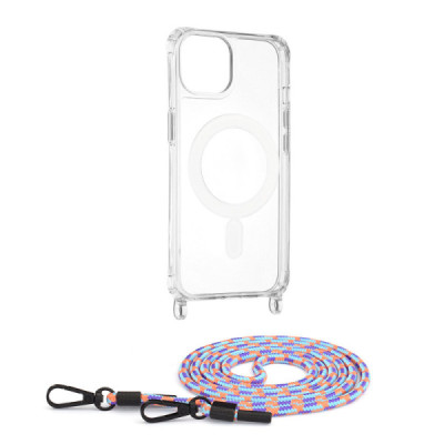 Husa pentru iPhone 13 - Techsuit Acrylic MagSafe Crossbody - Colorful - 1