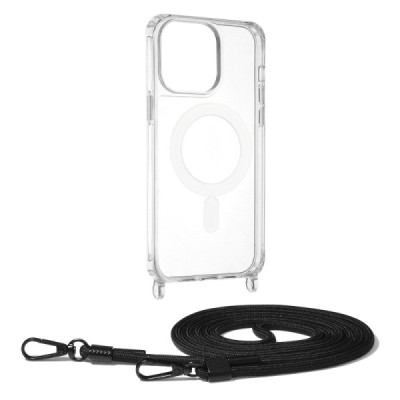 Husa pentru iPhone 14 Pro Max - Techsuit Acrylic MagSafe Crossbody - Black - 1