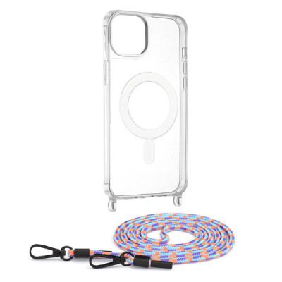 Husa pentru iPhone 15 Plus - Techsuit Acrylic MagSafe Crossbody - Colorful - 1