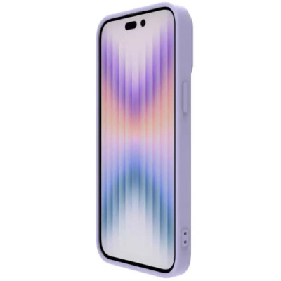 Husa pentru iPhone 15 Pro Max - Nillkin CamShield Silky MagSafe Silicone - Misty Purple - 4