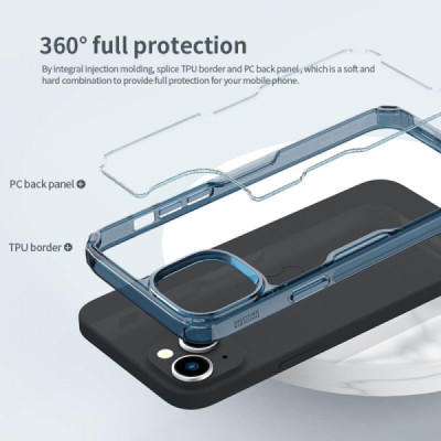 Husa pentru iPhone 15 - Nillkin Nature TPU MagSafe Case - Blue - 7