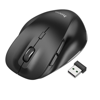 Mouse Fara Fir 2.4G, 1600 DPI - Hoco Mystic (GM24) - Black - 4