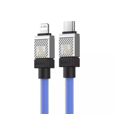 Cablu de Date USB-C la Lightning Fast Charging, 20W, 2m - Baseus CoolPlay Series (CAKW000103) - Blue - 2