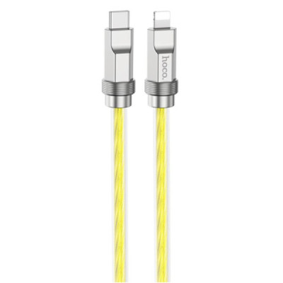 Cablu Type-C la Lightning 20W, 1m - Hoco Crystal (U113) - Gold - 1