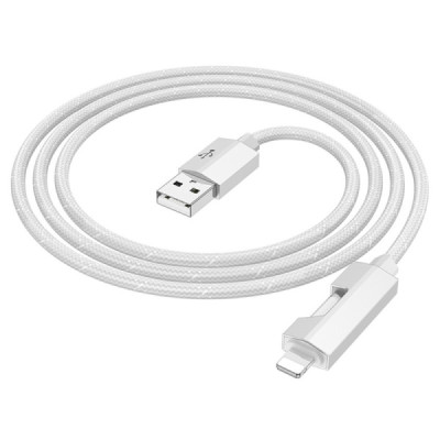 Cablu USB la Lightning, 1.2m - Hoco Regent Colorful (U123) - Black - 4
