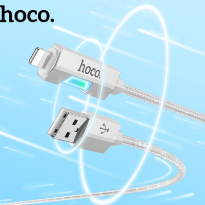 Cablu USB la Lightning, 1.2m - Hoco Regent Colorful (U123) - Black - 5