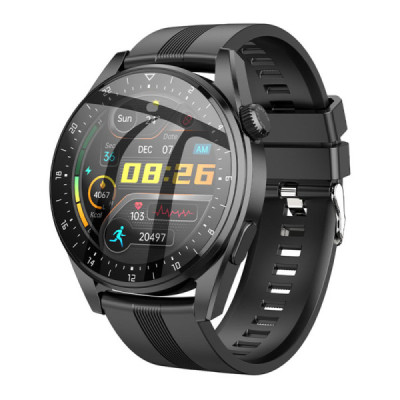 Ceas 1.32 inch, Bluetooth 4.0, IP68, 300mAh - Hoco Smart Sports (Y9) - Black - 1