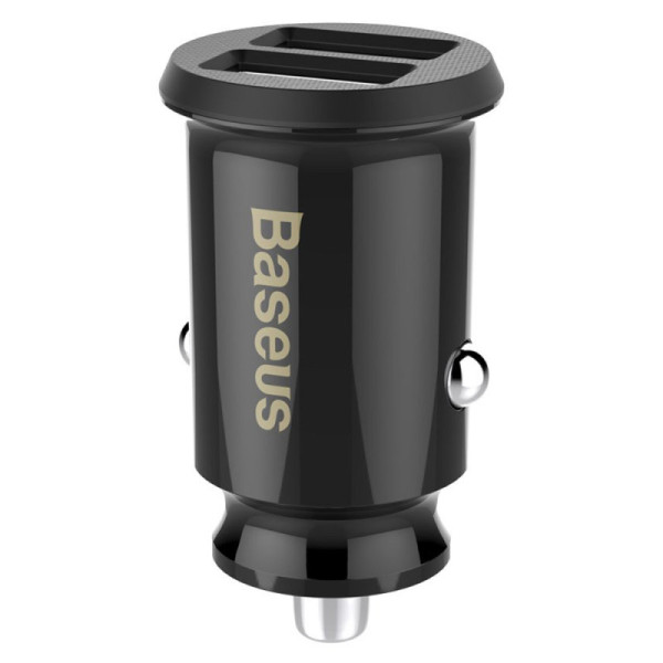 Incarcator Auto USB, 5V, 3.1A - Baseus Grain (CCALL-ML01) - Black