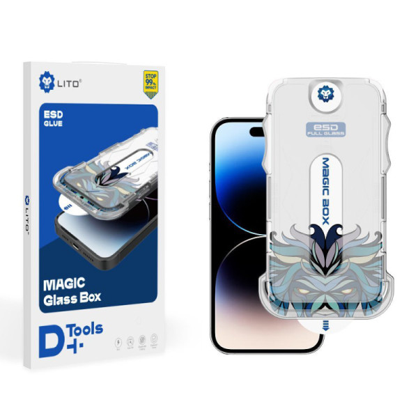 Folie pentru iPhone 13 Pro Max / 14 Plus - Lito Magic Glass Box D+ Tools - Clear
