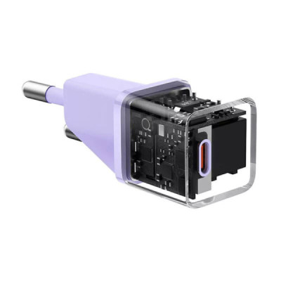 Incarcator Type-C, Fast Charging, GaN, 20W - Baseus (CCGN050105) - Purple - 5