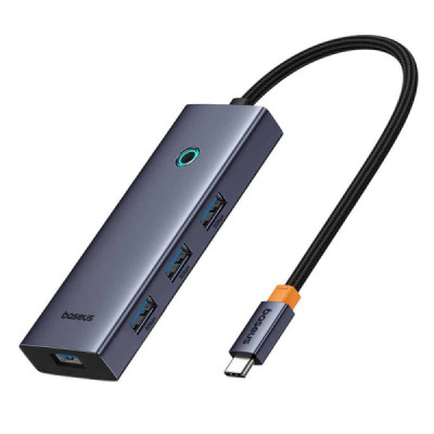 Hub Type-C to 4 x USB 3.0, Type-C - Baseus UltraJoy Series (B00052801811-01) - Space Grey - 2