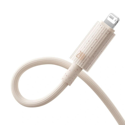 Cablu USB la Lightning, 480Mbps, 2.4A, 1m - Baseus Habitat Series (P10360200421-00) - Wheat Pink - 2
