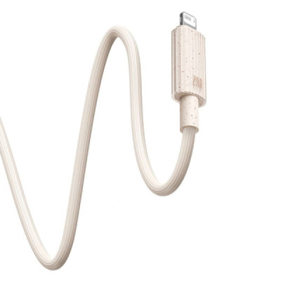 Cablu USB la Lightning, 480Mbps, 2.4A, 1m - Baseus Habitat Series (P10360200421-00) - Wheat Pink - 3