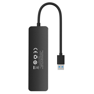 Hub USB la 4x USB 3.0, 5Gbps, 15cm - Baseus UltraJoy Series (B0005280B111-00) - Black - 2