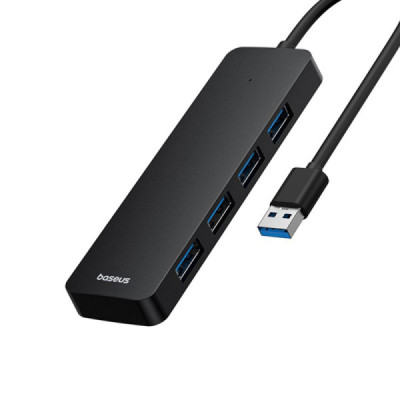 Hub USB la 4x USB 3.0, 5Gbps, 1m - Baseus UltraJoy Series (B0005280B111-03) - Black - 1
