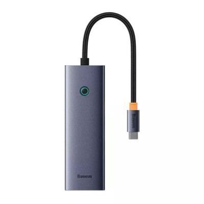Hub Type-C to 3 x USB 3.0, RJ45 - Baseus UltraJoy Series (B0005280A813-00) - Space Grey - 3