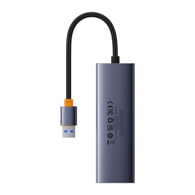 Hub USB la 3 x USB 3.0, RJ45 - Baseus UltraJoy Series (B0005280A813-01) - Space Grey - 5