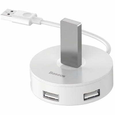 Hub USB la USB 3.0, 3x USB 2.0, Micro-USB, 10cm - Baseus Airjoy (CAHUB-F02) - White - 6