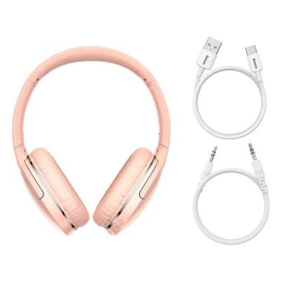 Casti Bluetooth Wireless Noise Reduction - Baseus Encok D02 Pro (NGTD010304) - Pink - 3