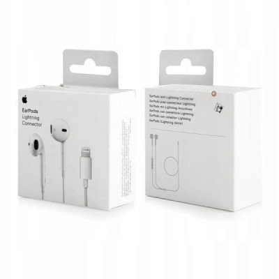 Apple - Original Wired Earphones (MMTN2ZM/A) - Lightning, In-Ear, Microphone, Volume Control, 1.2m - White (Blister Packing) - 8