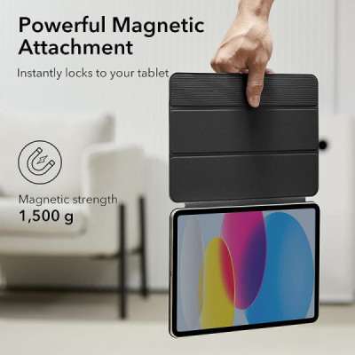 Husa pentru iPad 10 (2022) 10.9 - ESR Rebound Magnetic - Black - 2