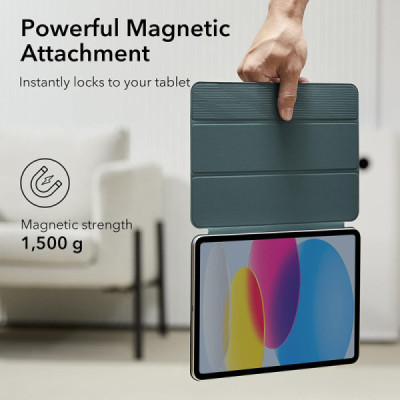 Husa pentru iPad 10 (2022) 10.9 - ESR Rebound Magnetic - Forest Green - 2