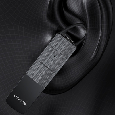 Casca Bluetooth 5.0 cu Microfon, Noise-Cancelling - Usams (BHUBT201) - Black - 6