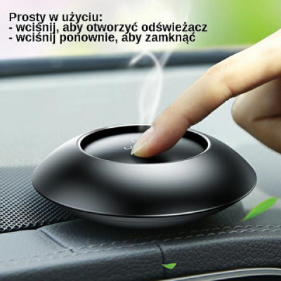 Usams - Refreshing Car Fragrance (US-ZB180) - for Vehicle Interior, Premium Design from Aluminum Alloy - Green - 6