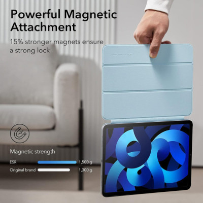 Husa pentru iPad Pro 11 2018 / iPad Air 4 / 5 / 6 (2020/2022/2024) - ESR Rebound Magnetic - Sky Blue - 3
