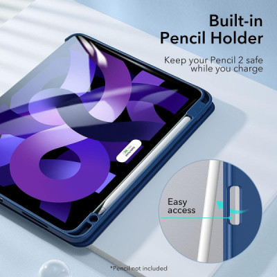Husa pentru iPad Air 4 (2020) / Air 5 (2022) / Air 6 (2024) - ESR Rebound Pencil - Navy Blue - 3