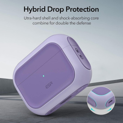 Husa pentru Apple AirPods Pro 1 / 2 - ESR Orbit Hybrid HaloLock - Lavender - 2