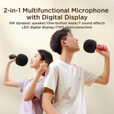 Microfon Fara Fir, TWS, 5W - JoyRoom (JR-MC6) - Black - 2