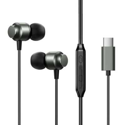 Casti cu Fir Type-C, In-Ear, 1.2m - JoyRoom (JR-EC06) - Dark Gray - 1