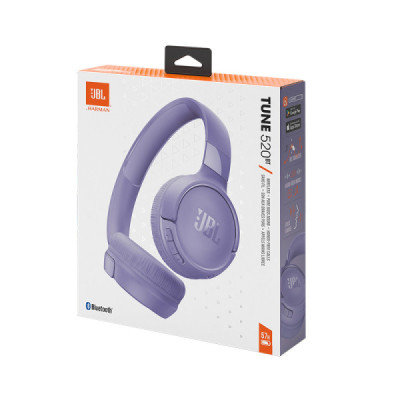 Casti Bluetooth on-ear cu microfon, pliabile - JBL (Tune 520) - Purple - 7