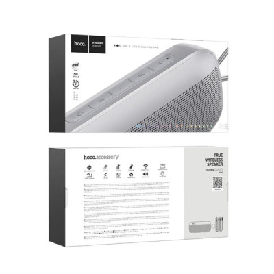 Boxa Wireless BT 5.3, FM, TF Card, USB, AUX - Hoco Shadow Sports (HC21) - Grey - 7