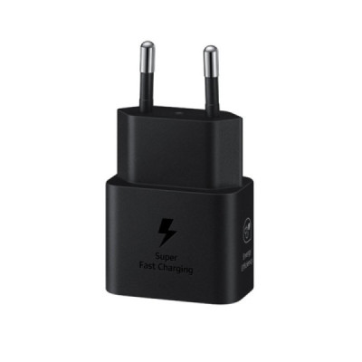 Incarcator priza USB-C, 25W + Cablu Type-C - Samsung (EP-T2510XWEGEU) - Black (Blister Packing) - 4