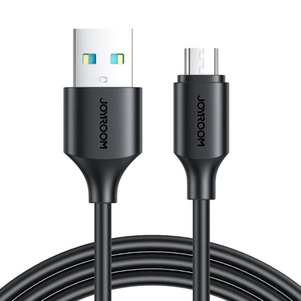Cablu USB la Micro-USB, Quick Charging, 480Mbps, 2.4A, 0.25m - JoyRoom (S-UM018A9) - Black
