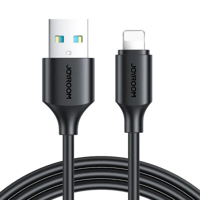 Cablu USB la Lightning, Quick Charging, 480Mbps, 2.4A, 0.25m - JoyRoom (S-UL012A9) - Black - 1