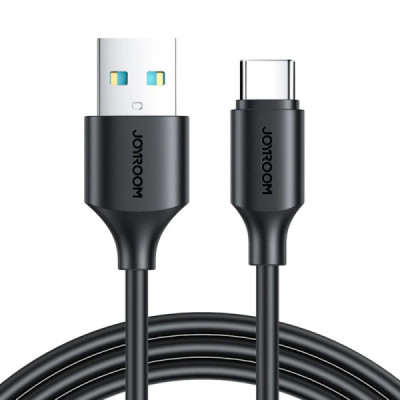 Cablu USB la Type-C, Fast Charging, 480Mbps, 3A, 0.25m - JoyRoom (S-UC027A9) - Black - 1