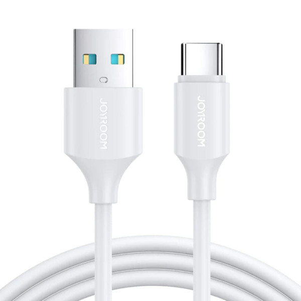 Cablu USB la Type-C, Fast Charging, 480Mbps, 3A, 0.25m - JoyRoom (S-UC027A9) - White