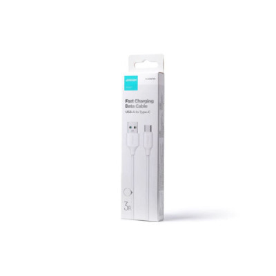 Cablu USB la Type-C, Fast Charging, 480Mbps, 3A, 0.25m - JoyRoom (S-UC027A9) - White - 7