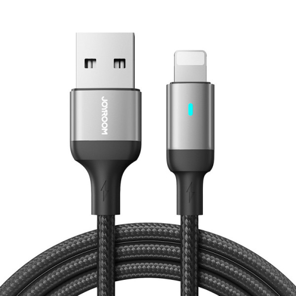 Cablu USB la Lightning, Fast Charging, 2.4A, 480Mbps, 3m - JoyRoom Extraordinary Series (S-UL012A10) - Black